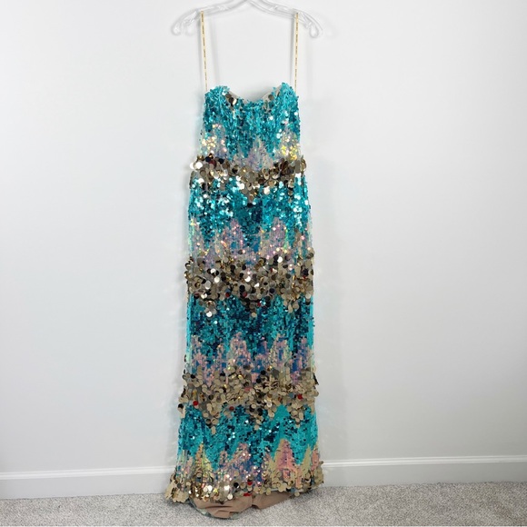 Bronx and Banco Dresses Bronx And Banco Farah Strapless Sequin Gown